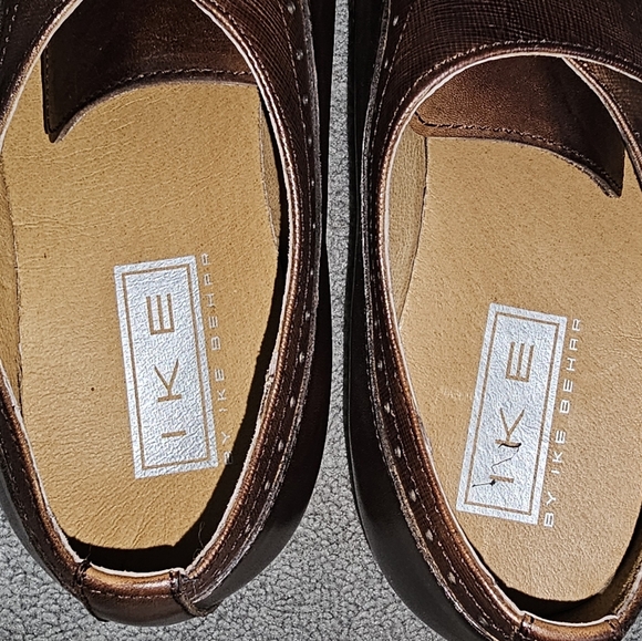 IKE BEHAR 'Hart' Double Monk Strap Shoe Brown Leather Men's Size 11.5 - Picture 4 of 7